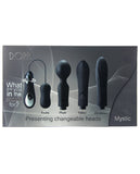 Dorr Mystic Switchable Head Vibe Set - Black Set Of 4