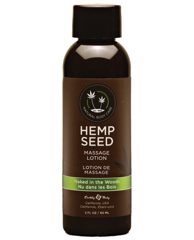 Earthly Body Hemp Seed Massage Lotion - 2 Oz Naked In The Woods