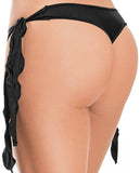 Flutter Side G-string Black O-s