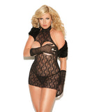 Vivace Cupless Lace Dress Black Qn