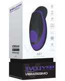 Evolved Vibratissimo Sei Stimulator - Purple-black