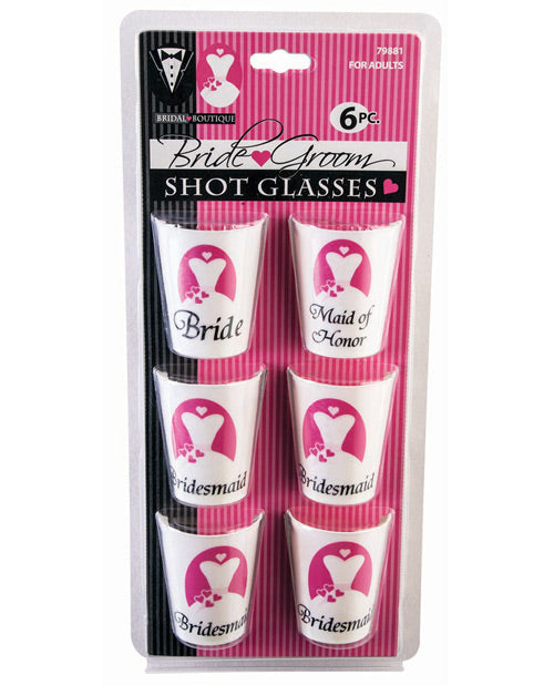 Bridal Boutique Shot Glasses - Set Of 6