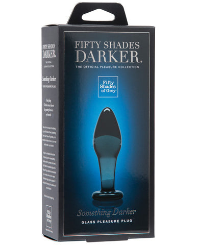 Fifty Shades Darker Something Darker Glass Butt Plug