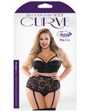 Curve Monique Countour Cup W-cage Cock Look & Panty Black 1x-2x