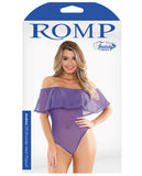 Romp Andrea Off Shoulder Playsuit Violet M-l