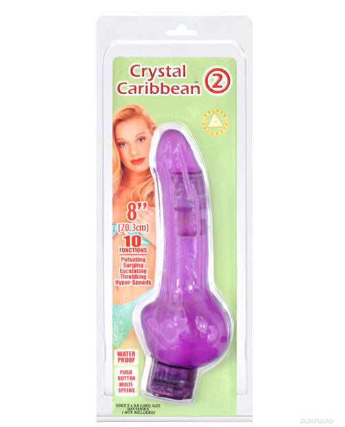 Crystal Caribbean #2 Jelly Vibe - 10 Function Purple