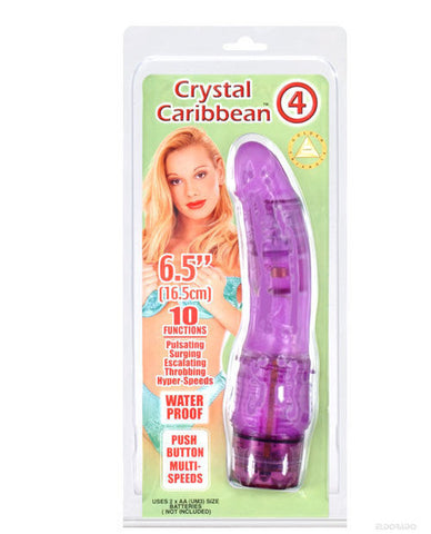 Crystal Caribbean #4 Jelly Vibe - 10 Function Purple