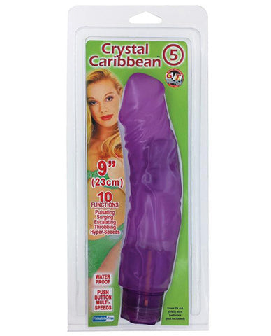 Crystal Caribbean #5 Jelly Vibe - 10 Function Purple