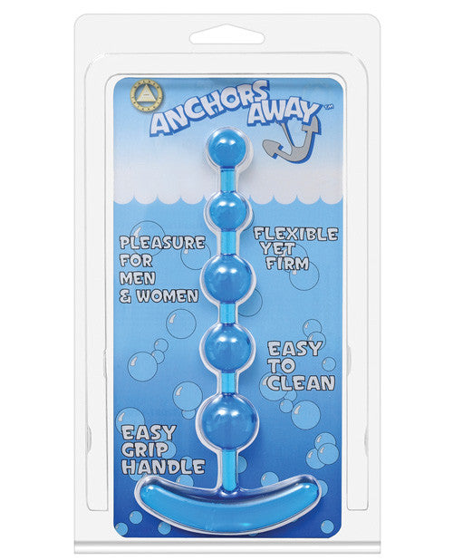 Anchor's Away Beaded Anal Plug  - Blue