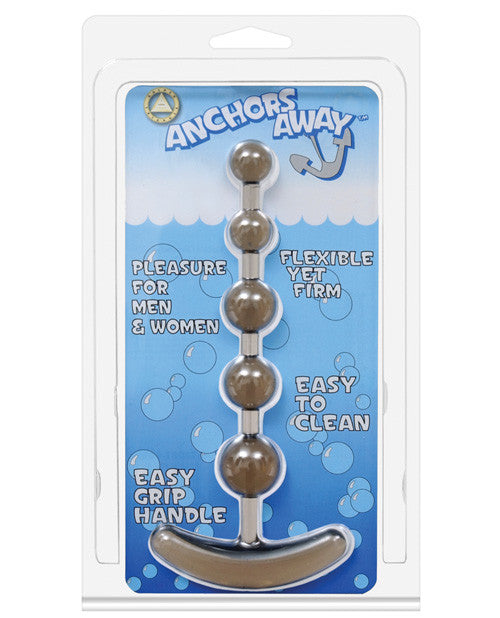 Anchor's Away Beaded Anal Plug - Black