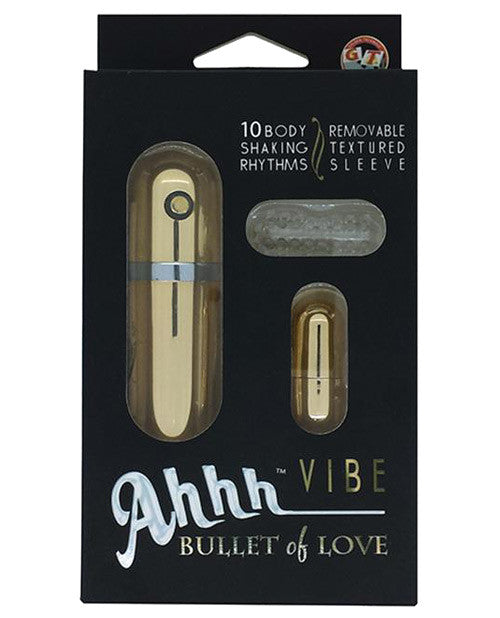 Ahhh Vibe Bullet Of Love W-sleeve - Gold