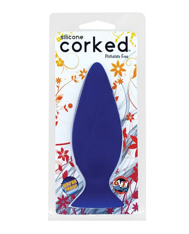 Corked Small Butt Plug - Blue