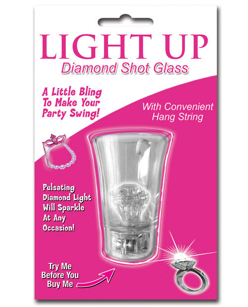 Light Up Diamond Shot Glass W-string