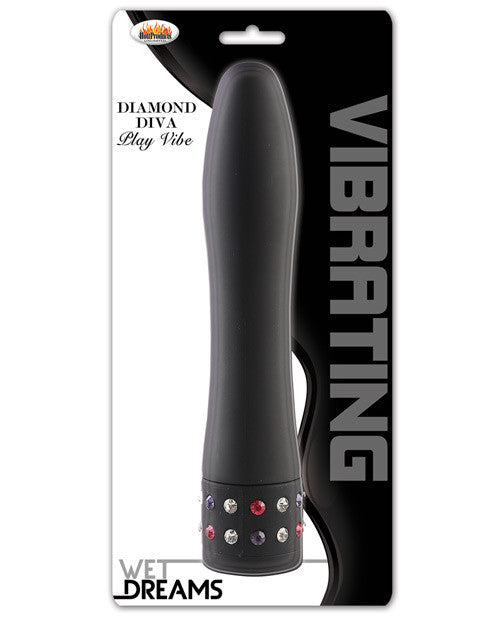 Wet Dreams Diamond Diva Play Vibe - Black