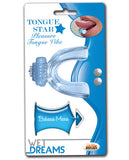 Wet Dreams Tongue Star Vibe - Blue W-10 Ml Liquor Lube Pillow