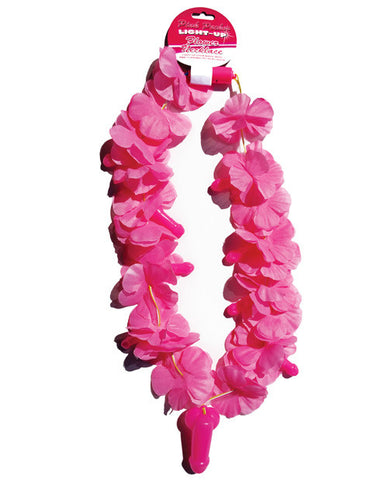 Pink Light Up Flower Pecker Necklace