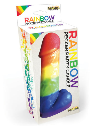 Rainbow Pecker Party Candle