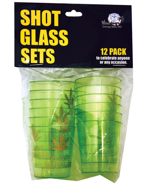 Plant Manager Shot Glass Set - Pack Of 12