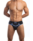 Jack Adams Flex Fit Jock Black-sky Blue Sm