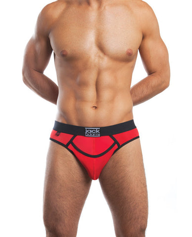 Jack Adams Flex Fit Jock Red-black Lg