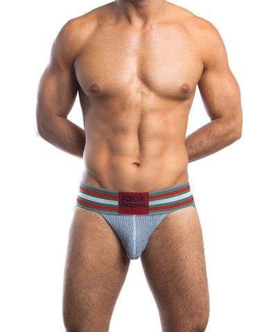 Jack Adams Old School 2.5" Jock Strap Grey Lg