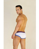 Jack Adams Flex Racer Brief White-blue Lg