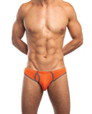 Jack Adams Fargo Low Rise Brief W-bodyflex Stretch & Open Back Orange-grey Lg