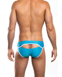 Jack Adams Fargo Low Rise Brief W-bodyflex Stretch & Open Back Turquoise-white Md