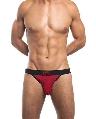 Jack Adams Miracle Jock W-elastic Lifts Black-red Lg