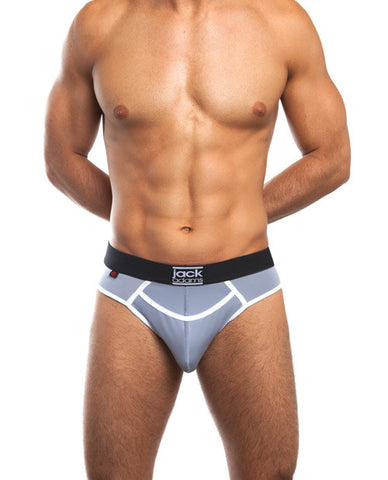Jack Adams Flex Fit Army Brief Grey-white Lg