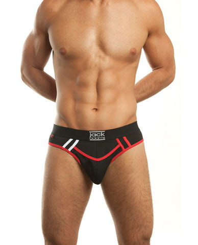 Jack Adams Crew Brief Black-red Lg