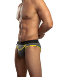 Jack Adams Crew Brief Graphite-yellow Sm