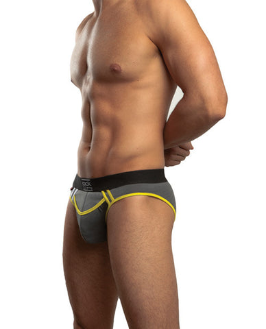 Jack Adams Crew Brief Graphite-yellow Xl
