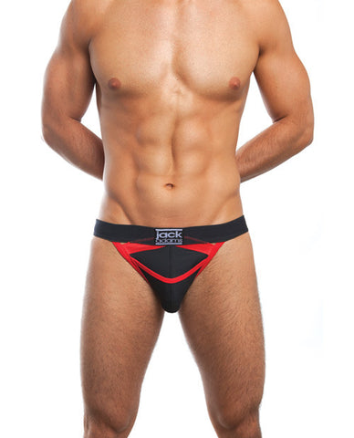 Jack Adams All Sport Brief Jock Black-red Md