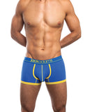 Jack Adams Shorty Boxer Brief Blue-yellow Lg