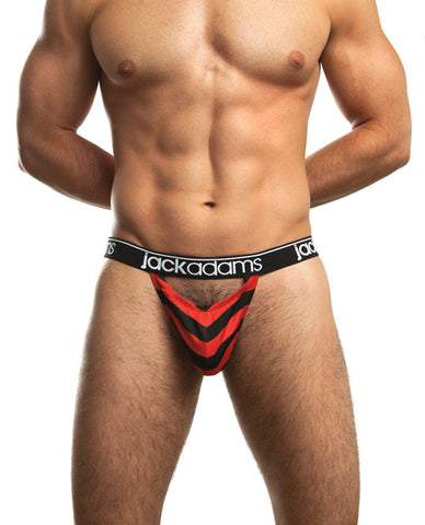 Jack Adams Flyer Thong Black-red Stripe Sm