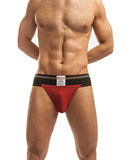 Jack Adams Rugger Jockstrap Red-black Md