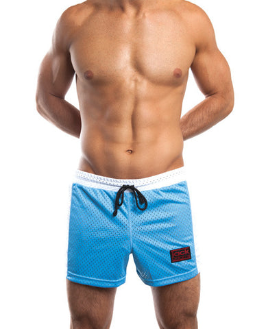 Jack Adams Air Mesh Gym Short Sky Blue-white Sm