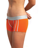 Jack Adams Women's Lux Modal Boy Short Orange Lg