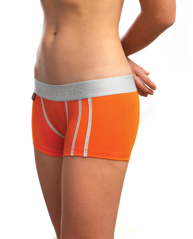 Jack Adams Women's Lux Modal Boy Short Orange Md