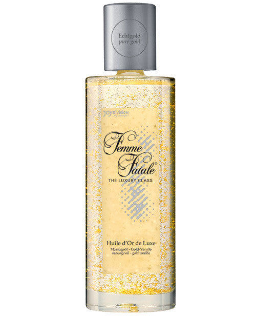 Joydivision Femme Fatale Huile D'or De Lux Massage Oil - 3.38 Oz Gold-vanilla