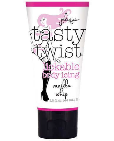 Jelique Tasty Twist Lickable Body Icing - 1.5 Oz Vanilla Whip