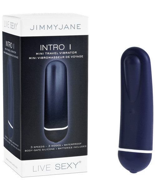 Jimmyjane Live Sexy Intro 1 Mini Travel Vibrator - Blue