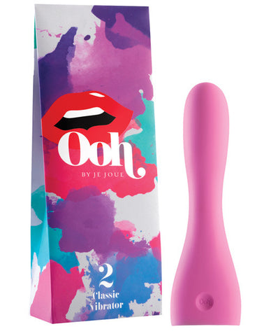 Ooh By Je Joue No 2 Classic Vibrator (motor Sold Separately Jjlmo-wh) - Pout Pink