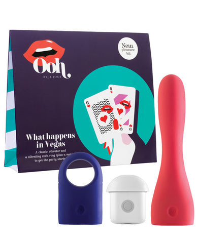 Ooh By Je Joue Vegas Collection No 2 Classic Vibrator & No 3 Cock Ring - Catwalk Coral-electric B