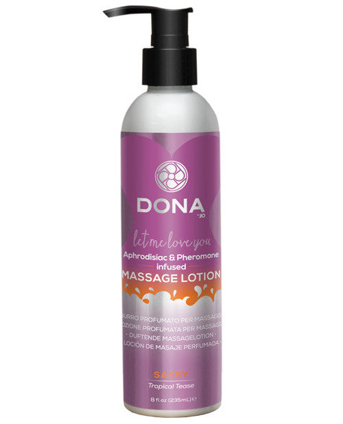 Dona Massage Lotion Sassy - 8 Oz Tropical Tease