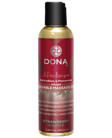 Dona Kissable Massage Oil - 4 Oz Strawberry Souffle