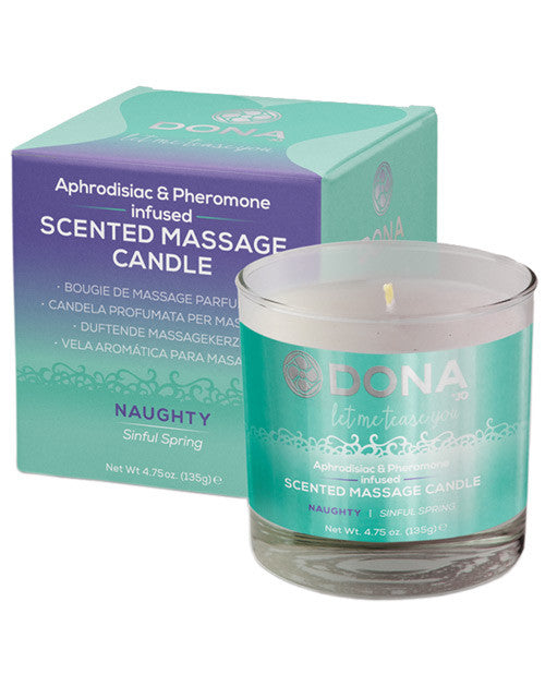 Dona Scented Massage Candle Naughty - 4.75 Oz Sinful Spring