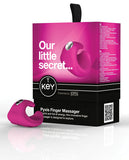 Key By Jopen Pyxis Waterproof Rechargeable Finger Massager - Pink