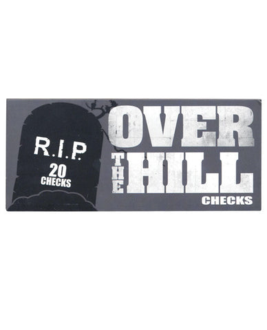 R I P Over The Hill Checks - Book Of 20